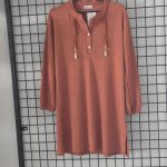 Bayan kahverengi tunik