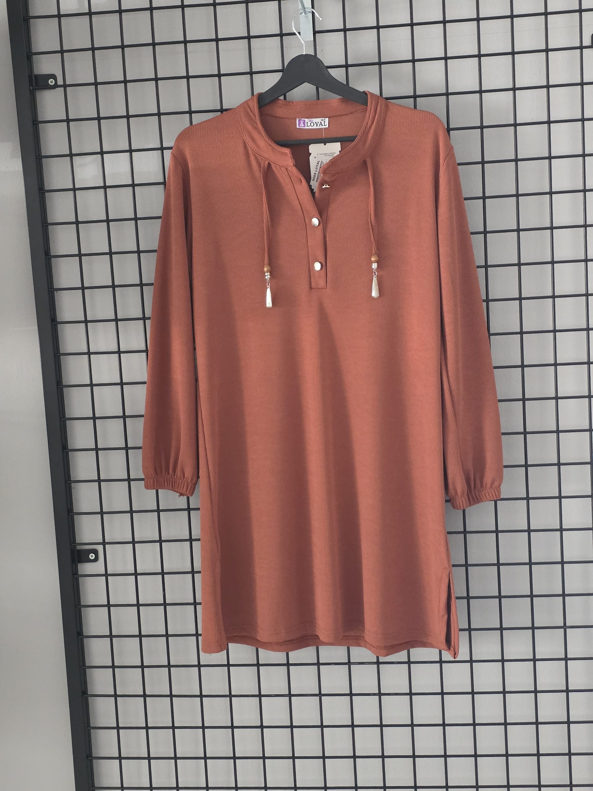 Bayan kahverengi tunik